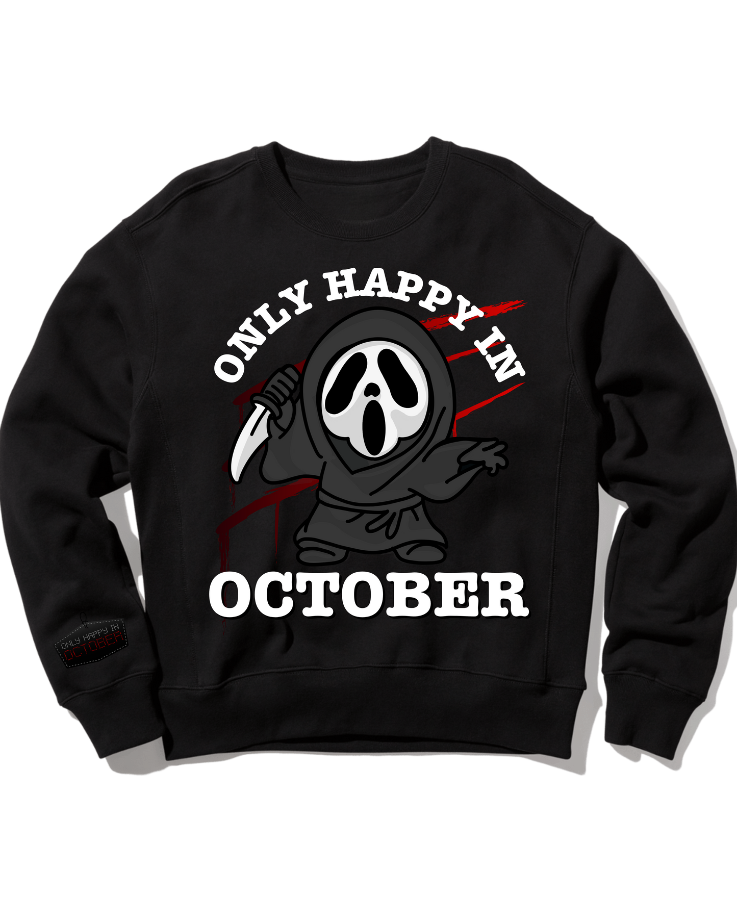 Baby Ghostface - Only Happy In October Crewneck Sweatshirt