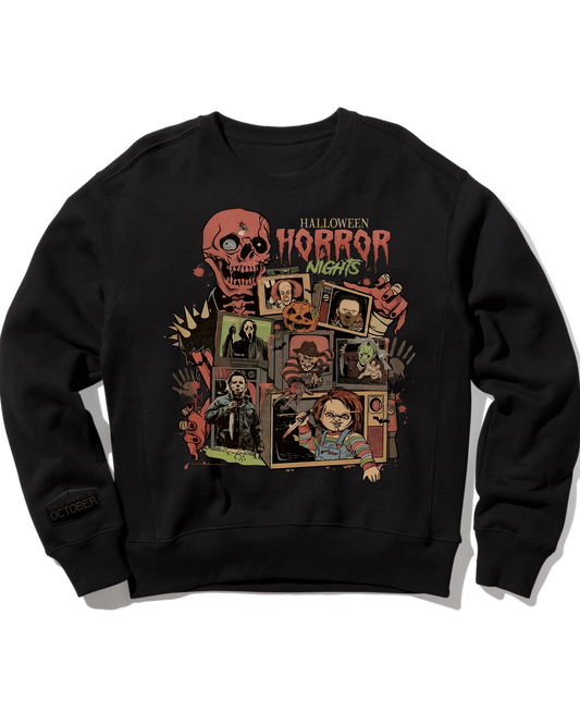 Horror Nights Vintage Style Crewneck Sweatshirt